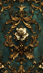 Creative 2D Doodle Floral Illustrations for wallpaper, card, tile