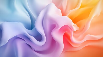 Fototapeta premium Pastel smoky designs, intricate radiant patterns, 3D illustration