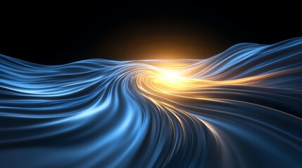 Radiant vapor swirls, soft luminous contrasts, 3D illustration