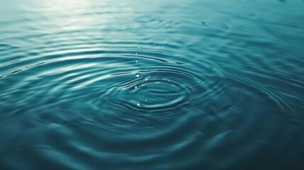 Obraz premium Close-up of rippling water surface reflecting light, creating a serene atmosphere.