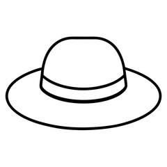 black hat isolated on white