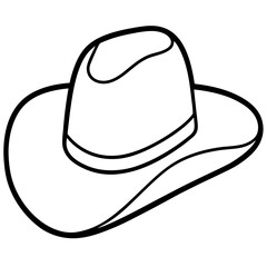 cowboy hat isolated on white
