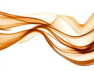 Obraz premium swirling smoke waves, soft dynamic motion, photorealistic effect, neutral palette, isolated on white background