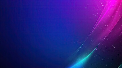 Fototapeta premium Abstract vibrant neon waves, dark background, digital art, website header
