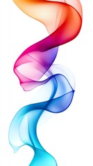 Creative pastel smoke, flowing abstract layers, 3D illustration