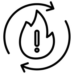 Disaster Recovery Icon Lineal Syle