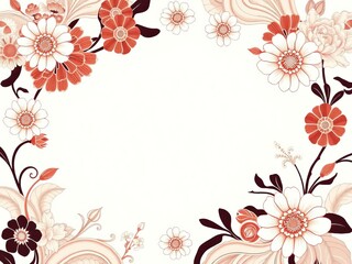 Obraz premium Traditional Japanese art background featuring intricate floral motifs and delicate brush strokes, motifs, intricate, background