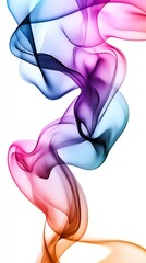 Fototapeta premium Smoky pastel patterns, flowing gradient light, 3D illustration