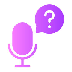 microphone gradient icon