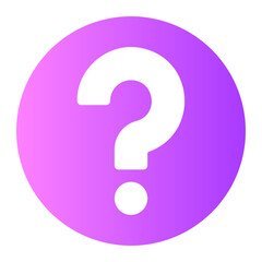 question gradient icon