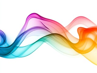 Thin, elegant smoke trails forming minimal abstract shapes on a white background, Smoke Effect, Modern simplicity