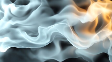 Obraz premium Thin smoky patterns, glowing subtle contrasts, 3D illustration