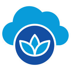 Net-Zero Icon Dual Tone Color Style