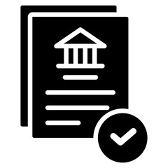 Policy Icon Black Style