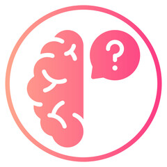 brain gradient icon