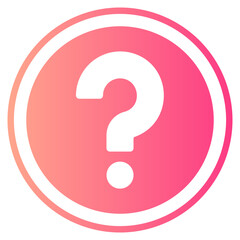 question gradient icon