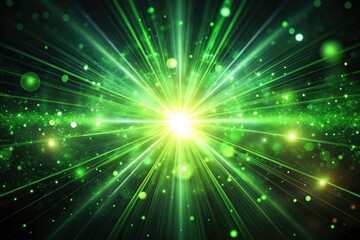 Naklejka premium 4K Green Lens Flare Animation Background: Surreal Photography Video Footage