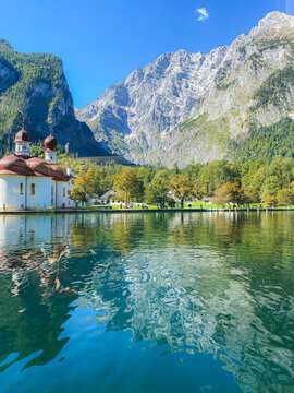 konigsee lake in south of germany, bavaria