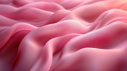 Obraz premium Elegant Pink Silk Drapery: A Textured Masterpiece