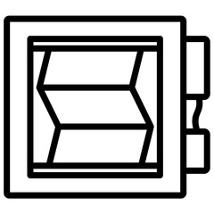 Dampers Operation Icon Lineal Syle