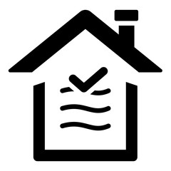 Indoor Air Quality Icon Black Style