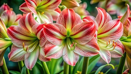 Fototapeta premium Amaryllis Fantasy & Spotted Cream: Dutch Hippeastrum Portrait Photography