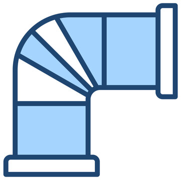 recommend clip art: Ventilation Duct Icon Lineal Blue Style