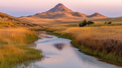 Fototapeta premium Stunning Mud Volcano in Gobustan National Park, Azerbaijan Landscape