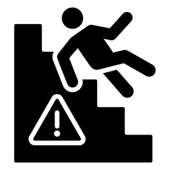 Accident Prevention Icon Black Style