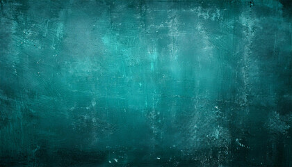 Obraz premium scraped teal grungy background