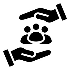 Safety Culture Icon Black Style