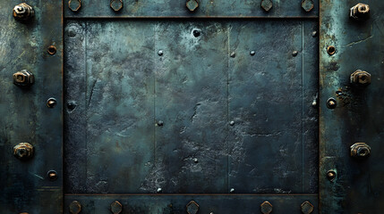 Rusty Metal Surface with Peeling Paint and Corrosion