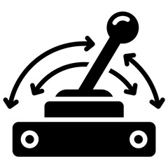 Motion Control Icon Black Style