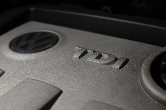 Azores, Portugal - 27.12.2024: Volkswagen MK5 - BKC TDI Diesel Engine.