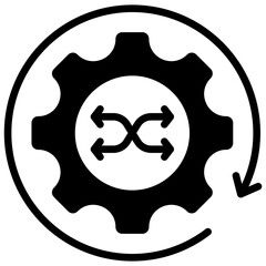 Versatile Automation Icon Black Style