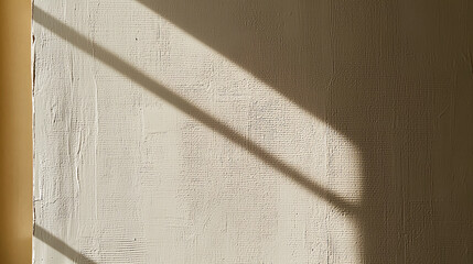 close up of light toned wall featuring subtle textures and shadows, creating serene atmosphere. interplay of light and shadow adds depth and interest to surface