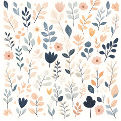 Collection of Tile Patterns Featuring Intricate Geometric and Floral Motifs, Hand-Drawn Doodles, and Traditional Ethnic Designs in Muted and Vibrant Color Palettes