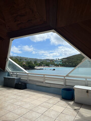 Luxurious Ocean View from a Wooden Balcony