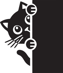 cat black vector