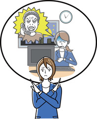 カスハラを受けるオペレーター