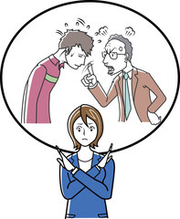 暴言を受けるコンビニ店員、カスハラ