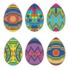Easter Eggs, Easter Egg Festival, Colorful Ovals, Eggs with Multiple Patterns, Easter Egg Patterns on Product Surfaces, Fabric Print Patterns, Fabric Patterns, Covers, Wraps.