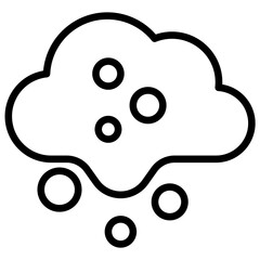 Carbon Dioxide Icon Lineal Syle