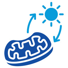 Anaerobic Respiration Icon Dual Tone Color Style