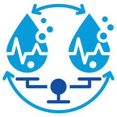 Gas Balance Icon Dual Tone Color Style