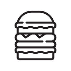 burger line icon