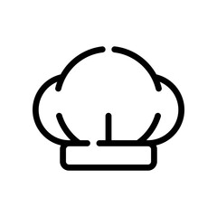 chef hat line icon