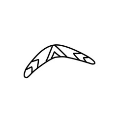boomerang outline icon