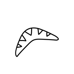 boomerang outline icon