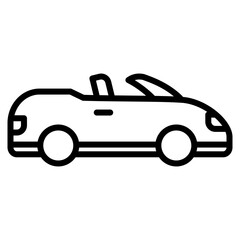 Cabriolet  Icon Element For Design